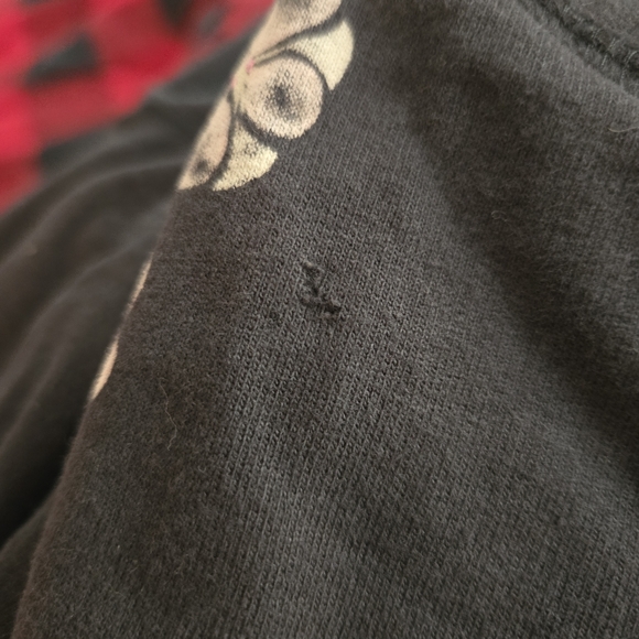 Lucky Brand Zip Up Hooded Sweatshirt Dark Gray Cherry Blossom XS - Picture 13 of 13